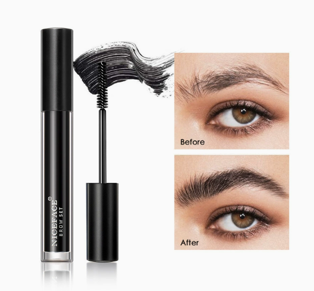 Augenbrauen-Styling-Gel, wasserfest, transparent oder schwarz