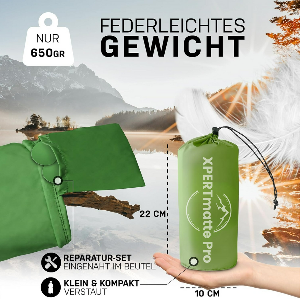 XPERTmatte Pro - Aufblasbare Isomatten für ruhige Nächte