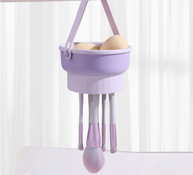 2-in-1 Silikon-Pinselreinigungsschale, Waschen und Trocknen