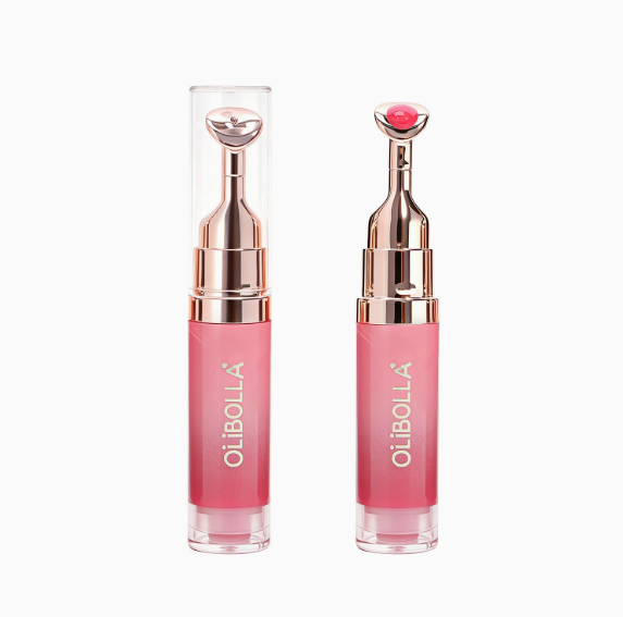 Plumping Lipgloss mit kühlender Metallspitze, Spiegelglanz
