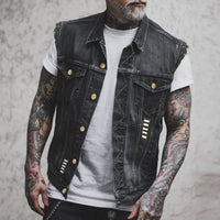 Stylische Denim Weste für Herren