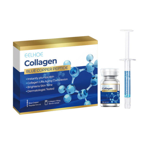 Blaues Kupferpeptid & Kollagen Ampullen-Set
