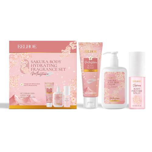 Kirschblüten Körperpflege-Set: Duschgel, Lotion und Body Mist