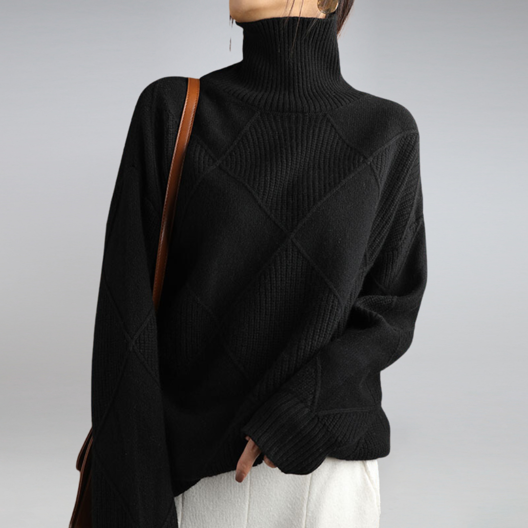 Kuscheliger Kaschmir Damen Rollkragenpullover