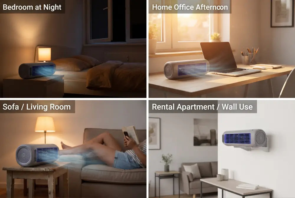 CORLADO ClimateX im Alltag für Schlafzimmer Homeoffice und kleine Räume