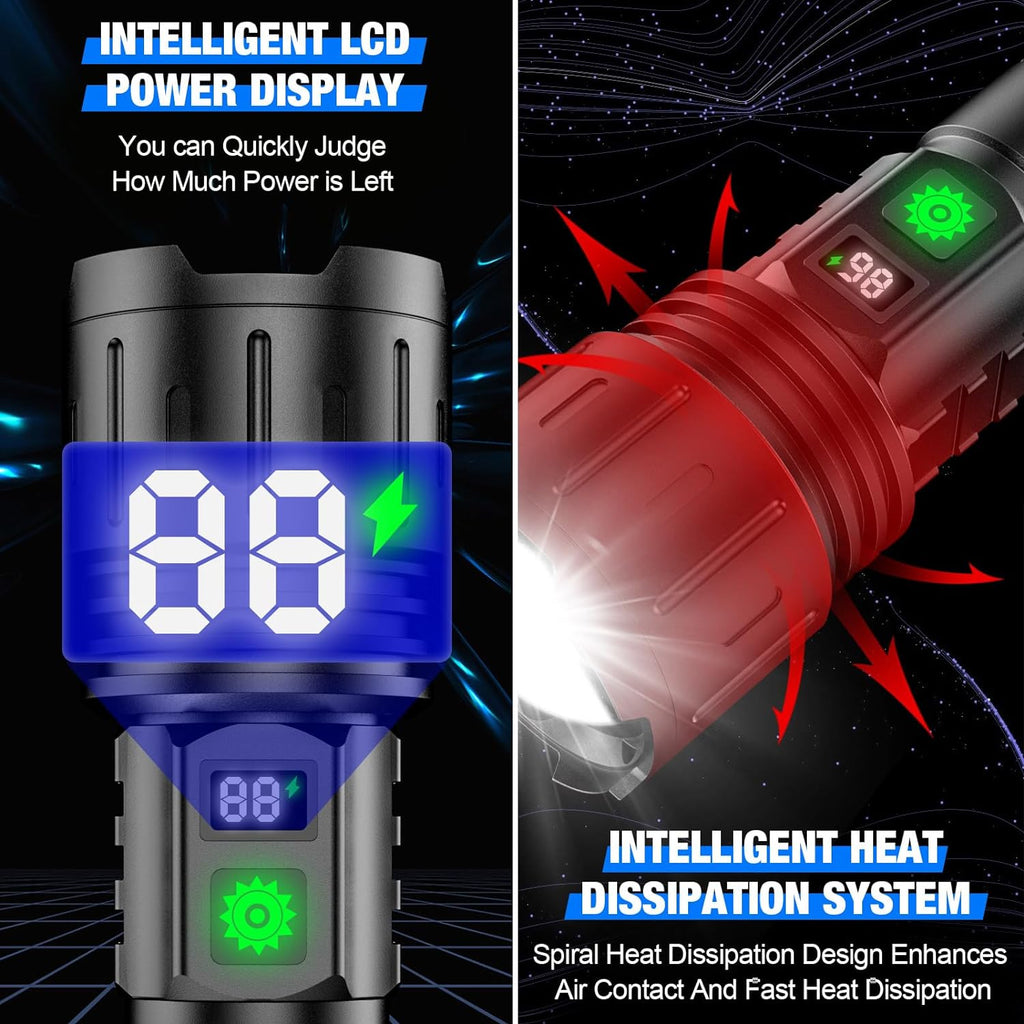 corlado | UltraBeam 100,000 Lumen Taschenlampe – Superhell & Vielseitig für jede Situation
