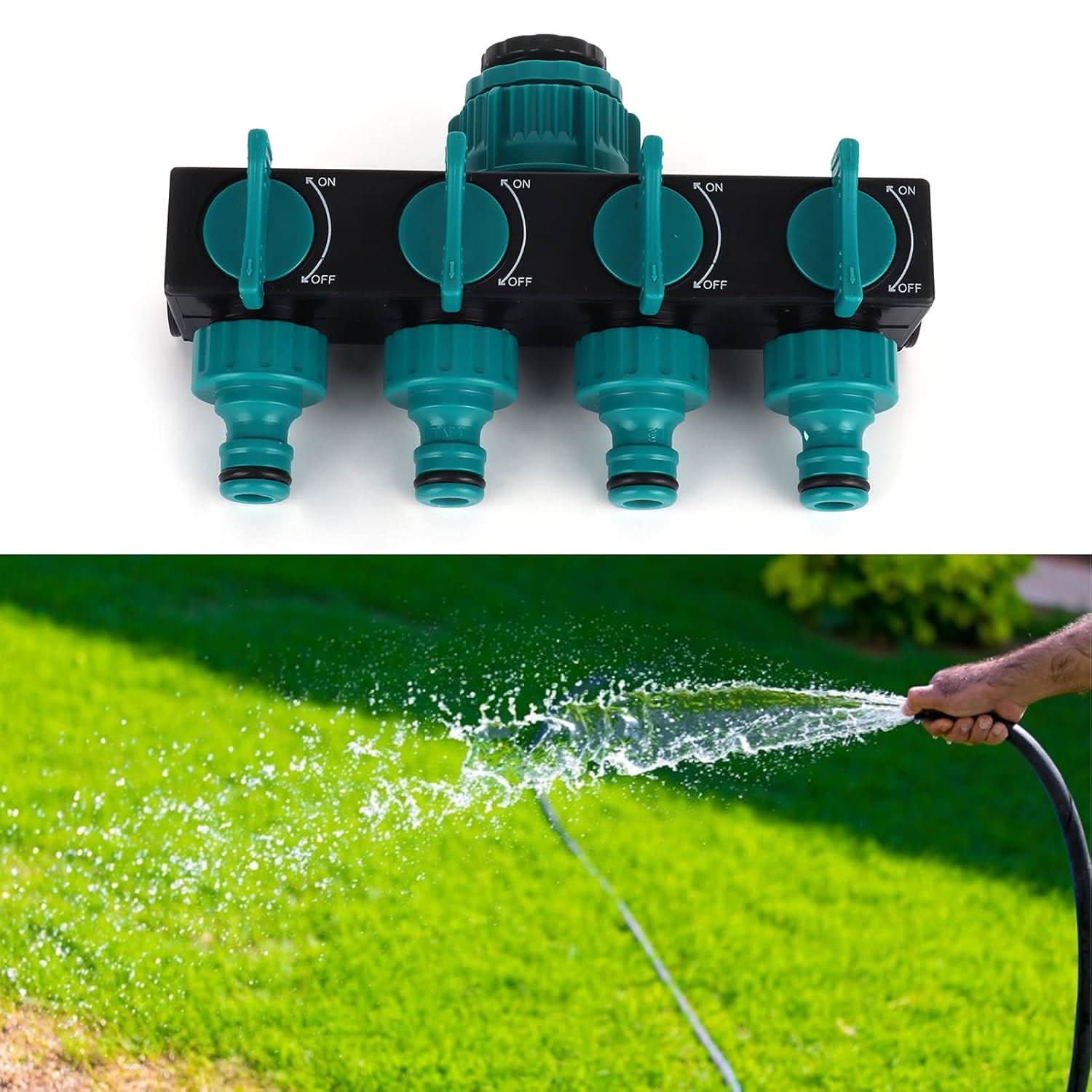 corlado | Weg Garten-Schlauchverteiler - Verstellbarer Wasserhahn-Adapter
