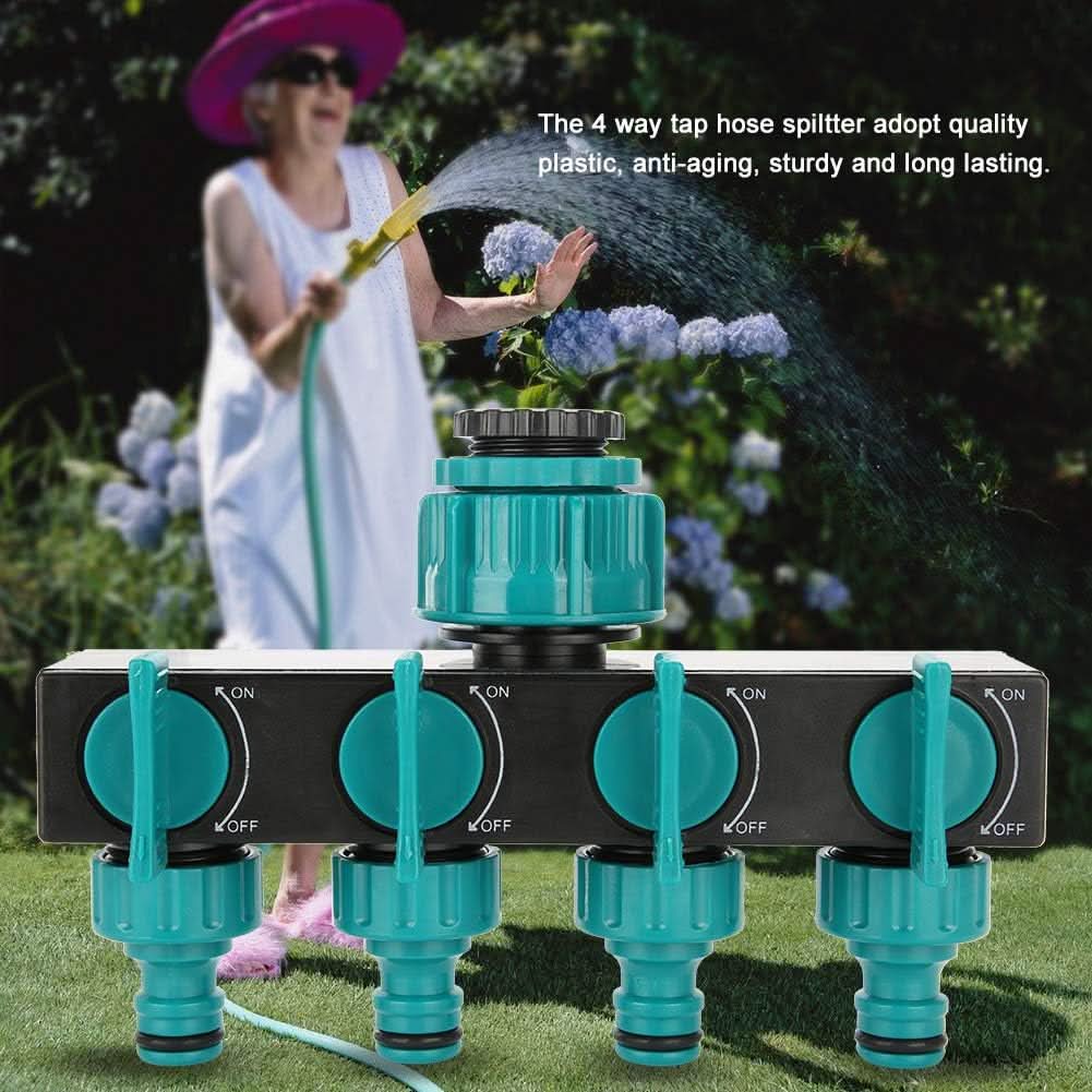 corlado | Weg Garten-Schlauchverteiler - Verstellbarer Wasserhahn-Adapter