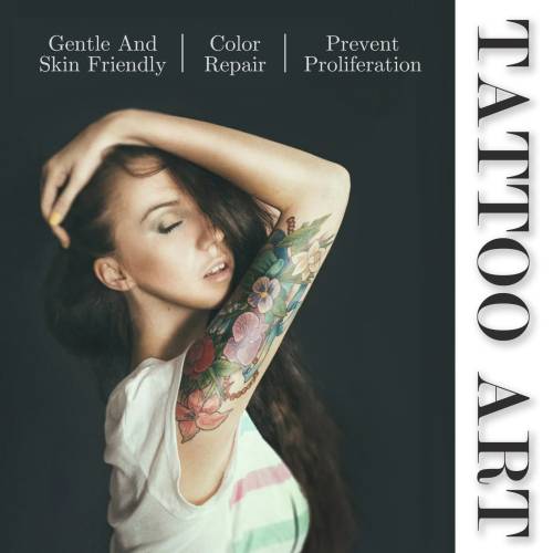 Tattoo-Pflegecreme mit Jojobaöl und Vitamin E