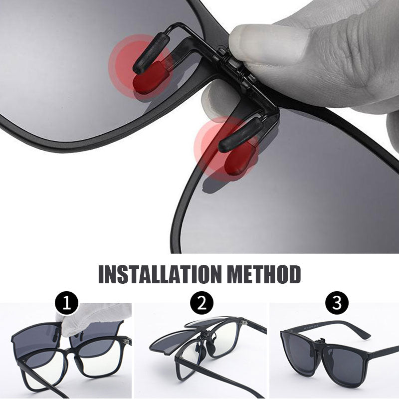 corlado | Neue polarisierte Clip-on-Klappsonnenbrille