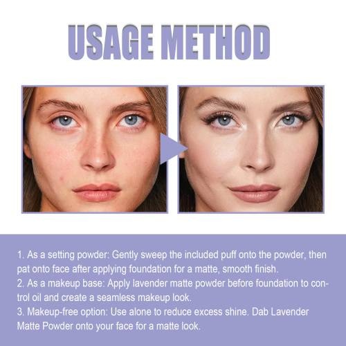 Lavendel Mattes Fixierpuder