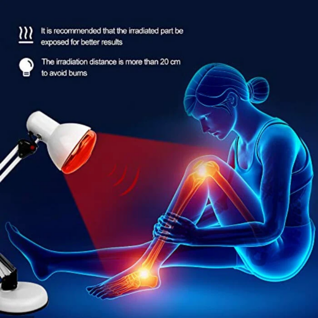 corlado | Rote Lichttherapie Lampe für die Haut - Infrarot-Wärme mit Stativ