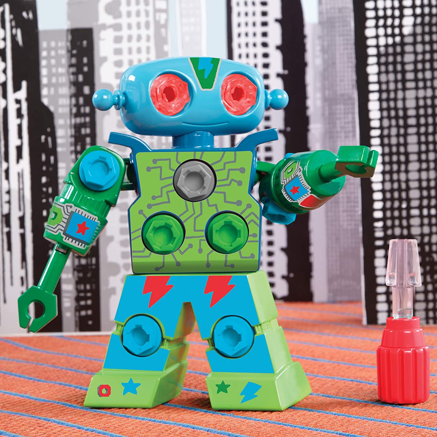 Bauspielzeug Roboter für Kinder, Engineering Lernspielzeug