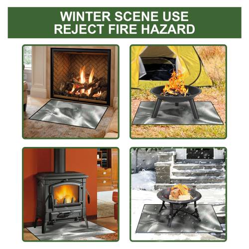 Silberne feuerfeste Grillmatte