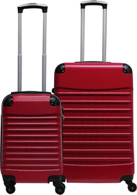 2-teilige Hartschalen-Kofferset – Siena Rosso