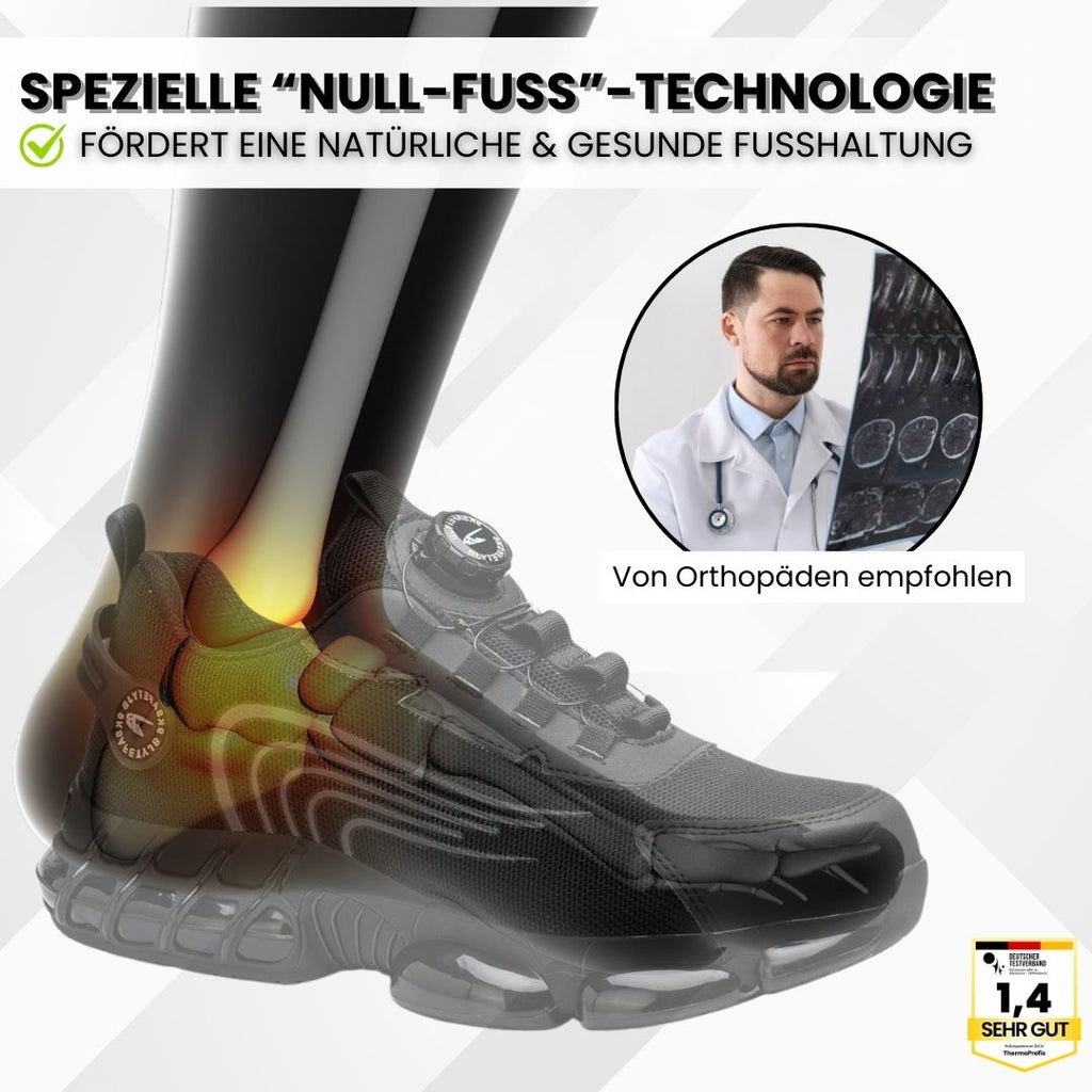 SafeStep - ergonomischer und schmerzlindernder Sicherheitsschuh - Zertifiziert nach EN ISO 20345