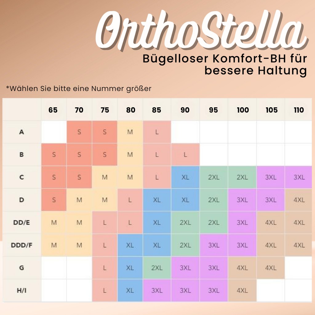 OrthoStella - bügelloser, ergonomischer Komfort-BH für bessere Haltung - Aktion: 1 + 1 GRATIS