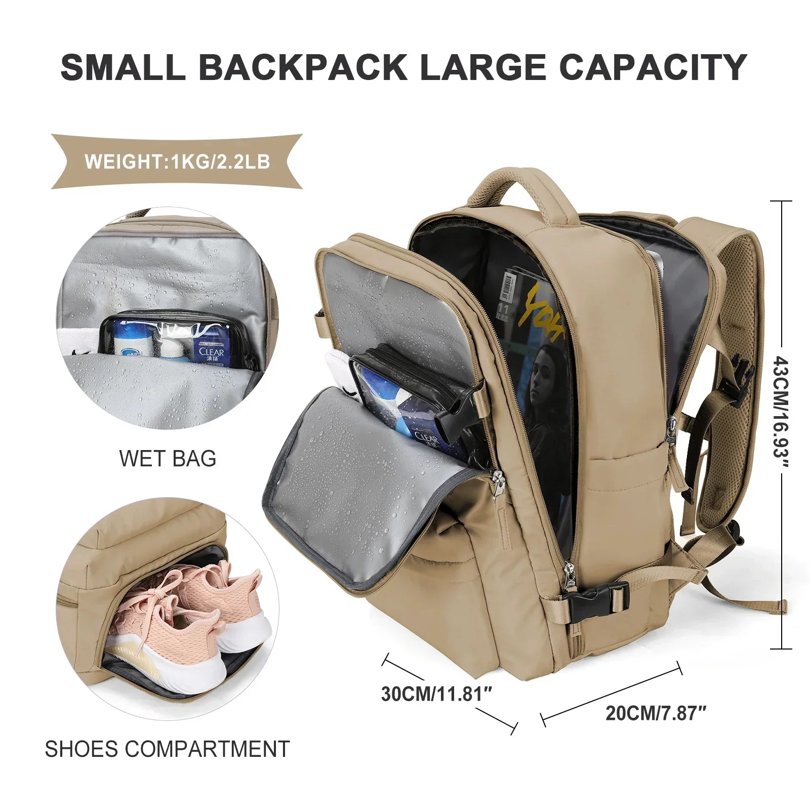 corlado | Großer Kapazität Geschäftsreise-Rucksack