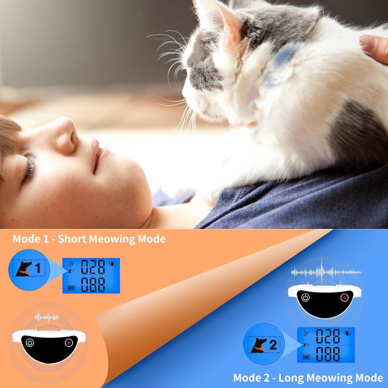 corlado | Katzen-Schockhalsband mit Fernbedienung für effektive Miaukontrolle