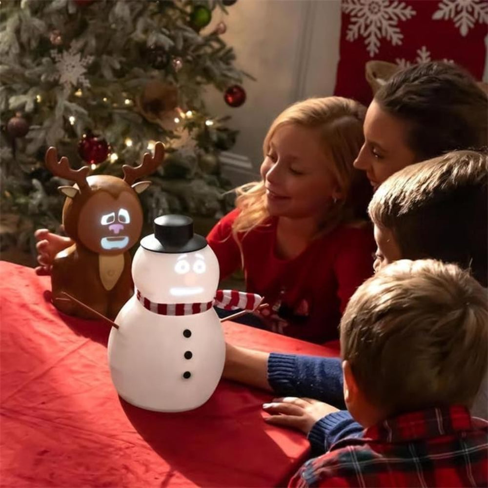 Animierter Schneemann Deko-Lichtprojektor, Geschenk & Display