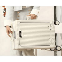 corlado | Manhattan Pro – Hartschalen-Handgepäckkoffer mit Aluminiumrahmen, Laptopfach und USB-Anschlüssen