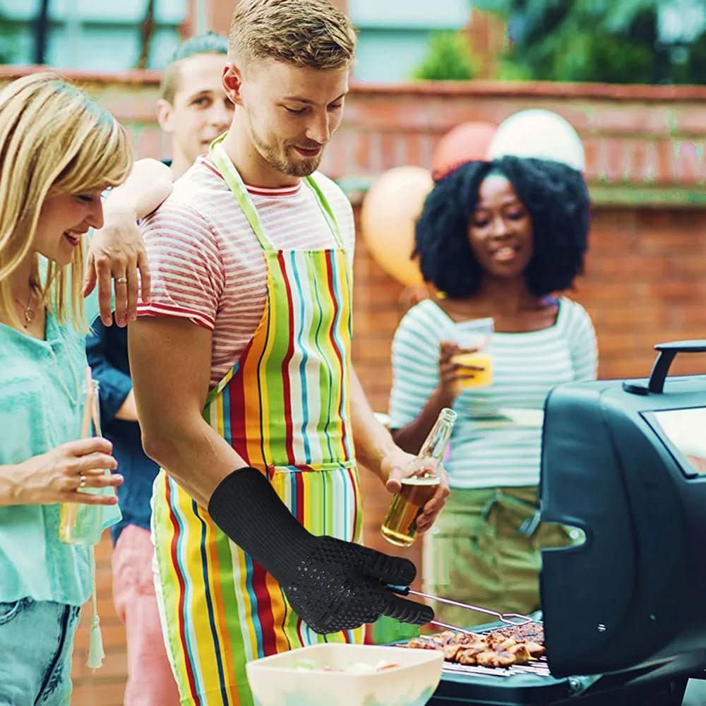 corlado | Extrem hitzebeständige Schutzhandschuhe für Grill und Küche