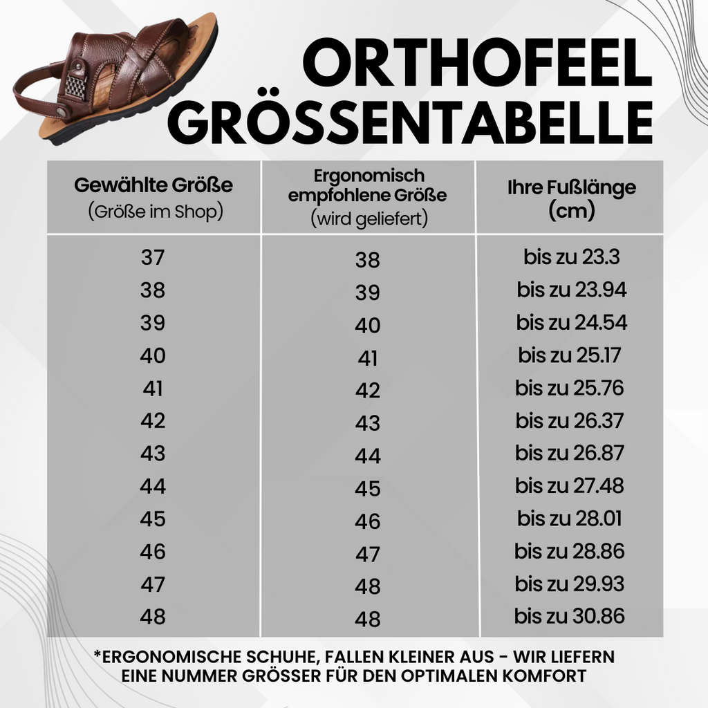 OrthoFeel - ergonomische schmerzlindernde Sandalen