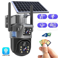 Kabellose 4K Überwachungskamera mit Solarpanel & App – DualGuard Sicherheitskamera für Zuhause & Garten