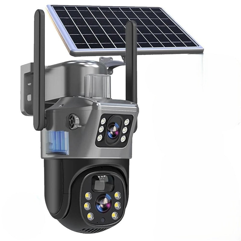 Kabellose 4K Überwachungskamera mit Solarpanel & App – DualGuard Sicherheitskamera für Zuhause & Garten