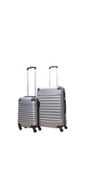 2-teilige Hartschalen-Kofferset – Milano Silver