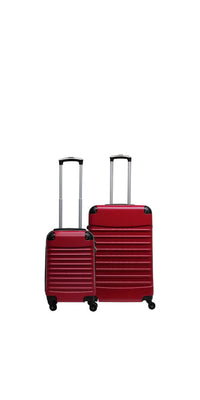 2-teilige Hartschalen-Kofferset – Siena Rosso