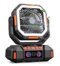 corlado | Wiederaufladbarer Campingventilator mit 40000mAh Akku & LED Laterne – F22