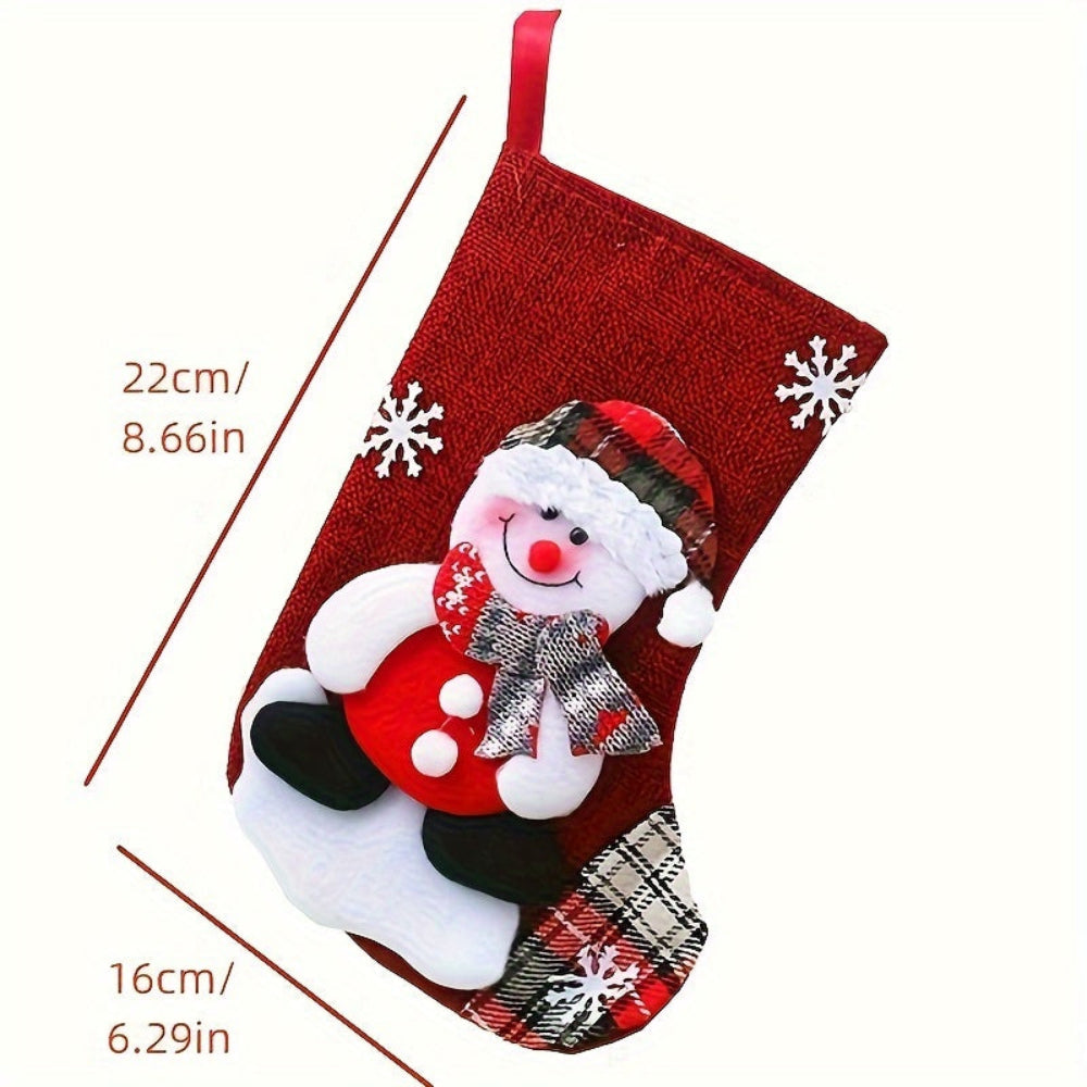Weihnachtsstrümpfe, Santa Schneemann Rentier Kamin Dekor