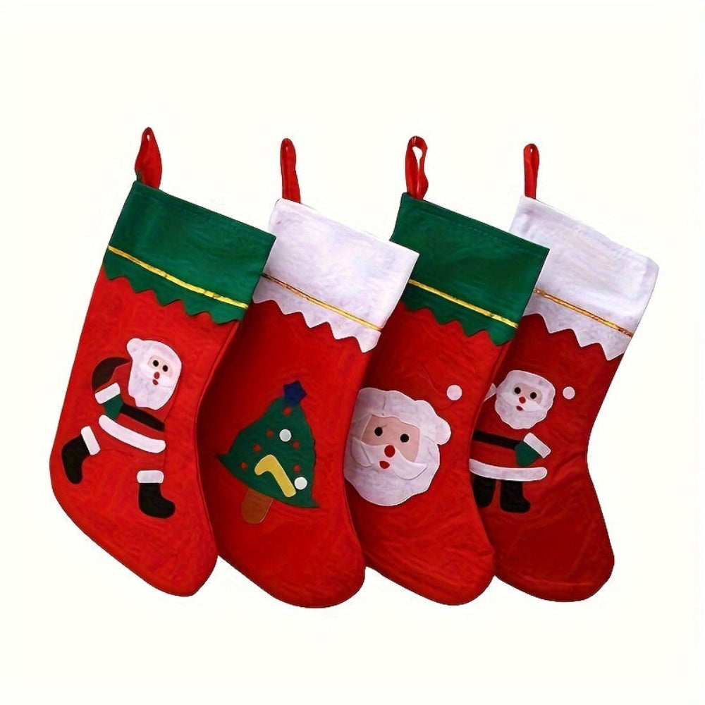 Weihnachtsstrümpfe Set, Santa Kamin hängende Dekoration