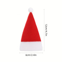 Weihnachtliche Tischdekoration, Mini Santa Hüte Tischdeko