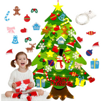 Weihnachtsbaum Filz-Aktivitätsset, Kinder-Ornamente & Lichter