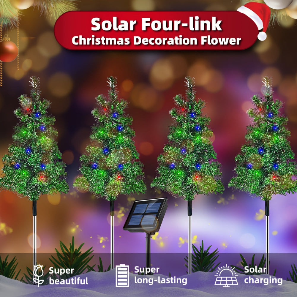 Weihnachtsbaum Lichter, Solar, Outdoor Garten, Wegbeleuchtung