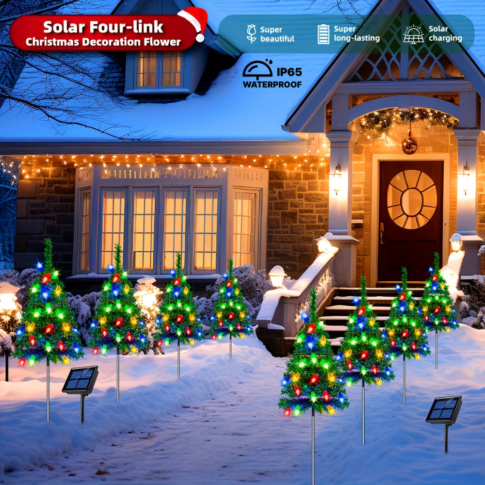 Weihnachtsbaum Lichter, Solar, Outdoor Garten, Wegbeleuchtung