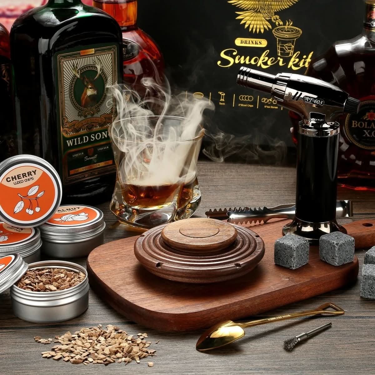 corlado | Cocktail Smoker Set für Whiskey- & Bourbon-Liebhaber