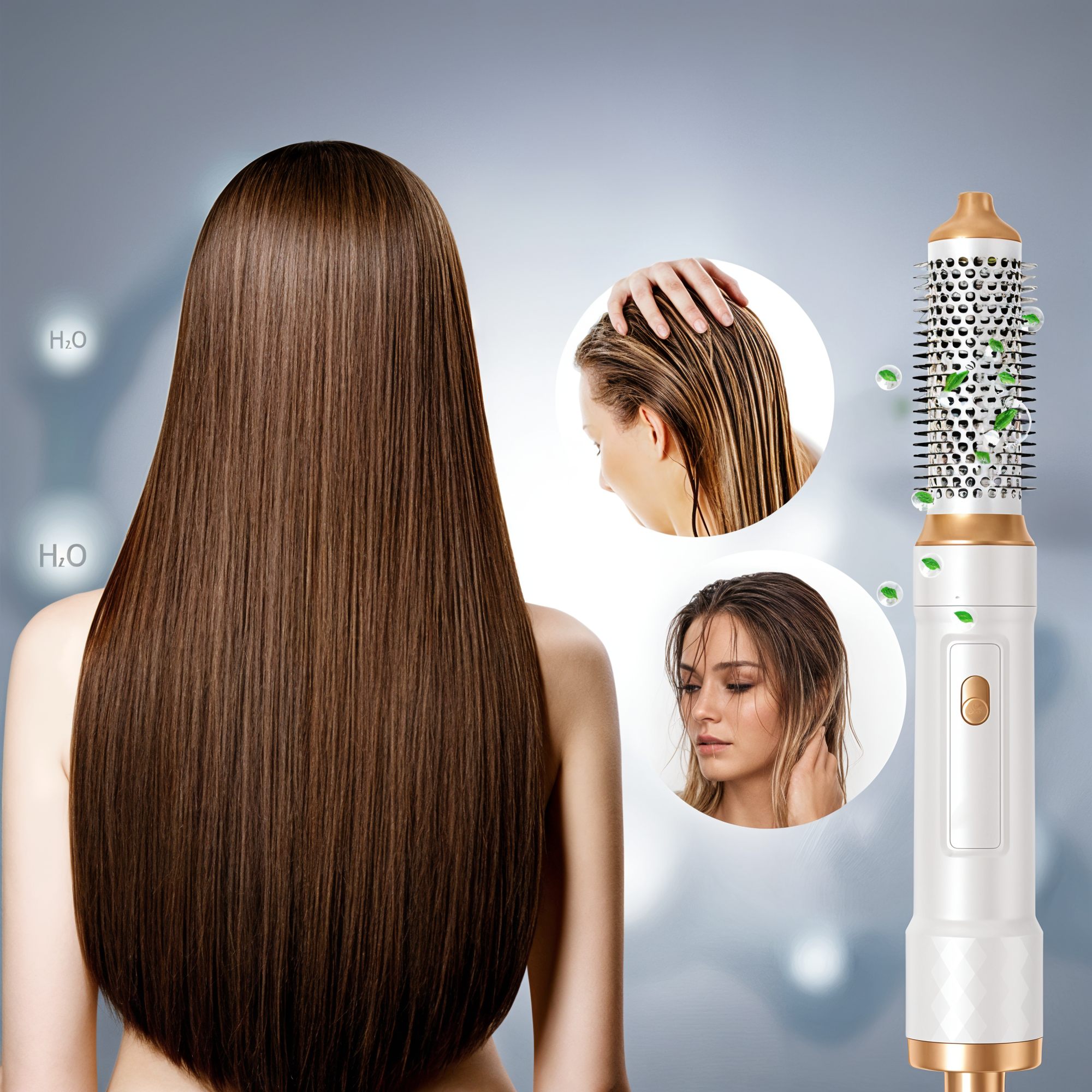 Lustra – 5-in-1 Haartrockner mit Styling-Aufsätzen – Ionen-Technologie