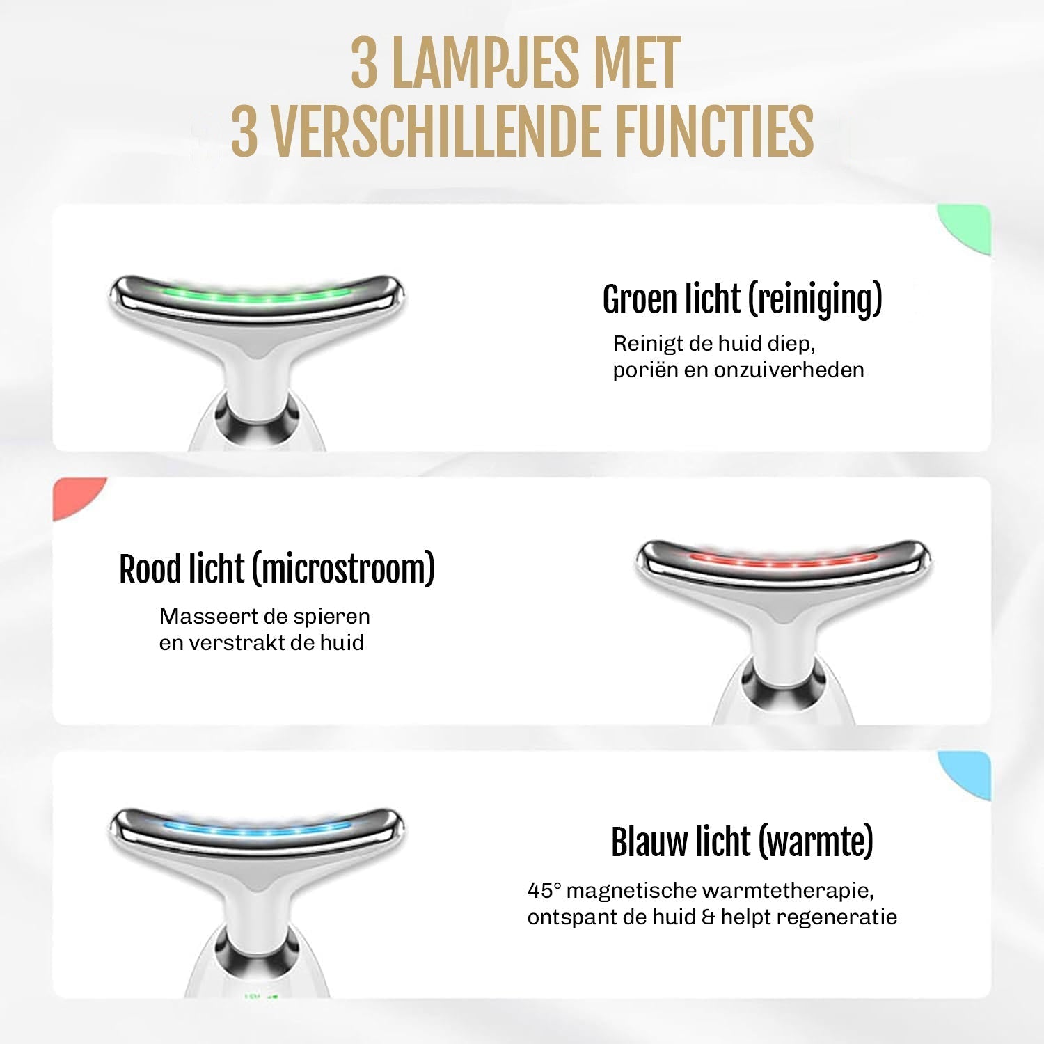 Visavera – Hautverjüngungsgerät 7-in-1 mit EMS & Lichttherapie
