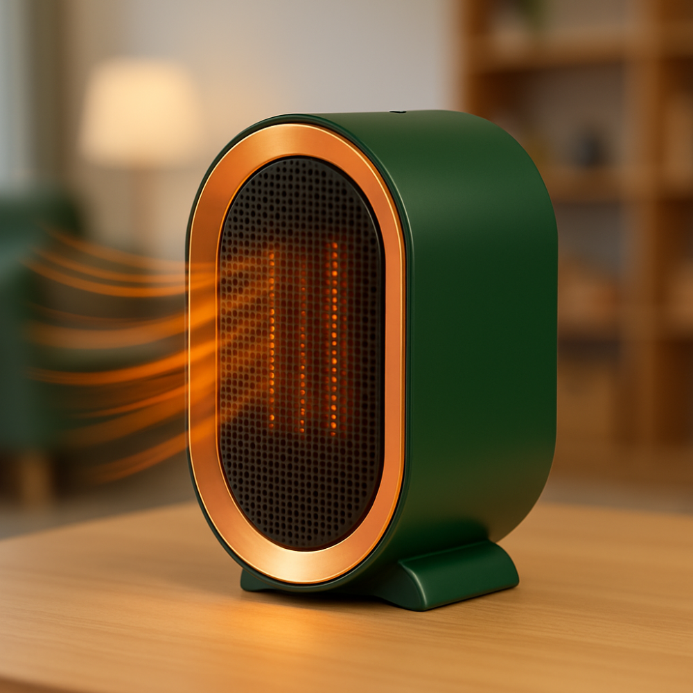 Tragbarer Keramik-Heizer, energieeffizient, leise, kompakte Raumheizung