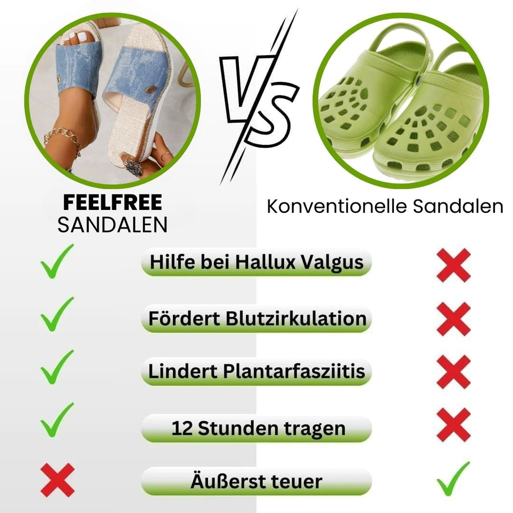 FeelFree - Ergonomische & rutschfeste Sandalen zur Schmerzlinderung