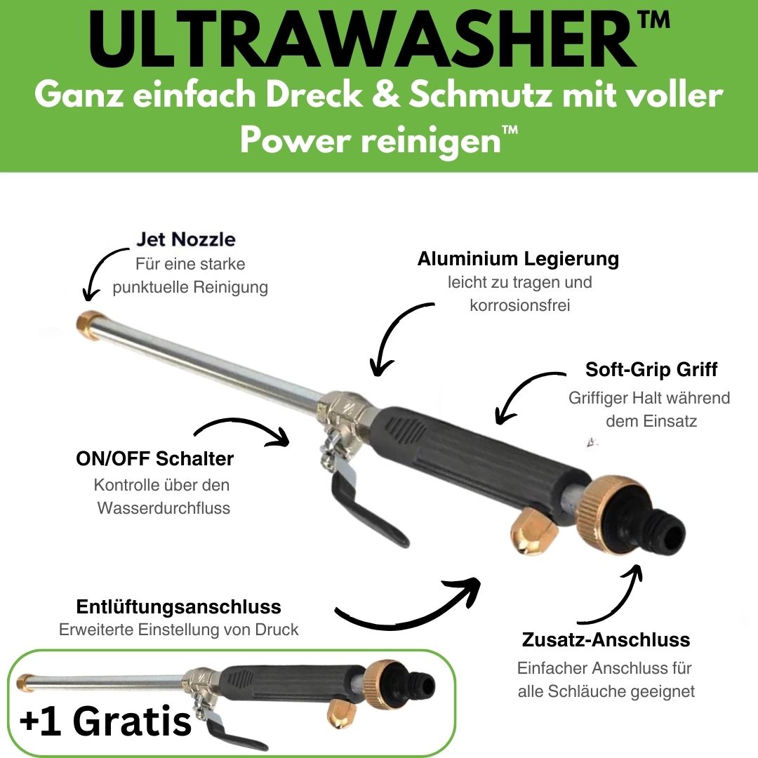 Ultrawasher - Turbohochdruckreiniger für jeden Gartenschlauch - Sonderaktion