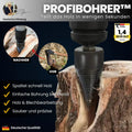 Profibohrer - Teilt Holz in wenigen Sekunden