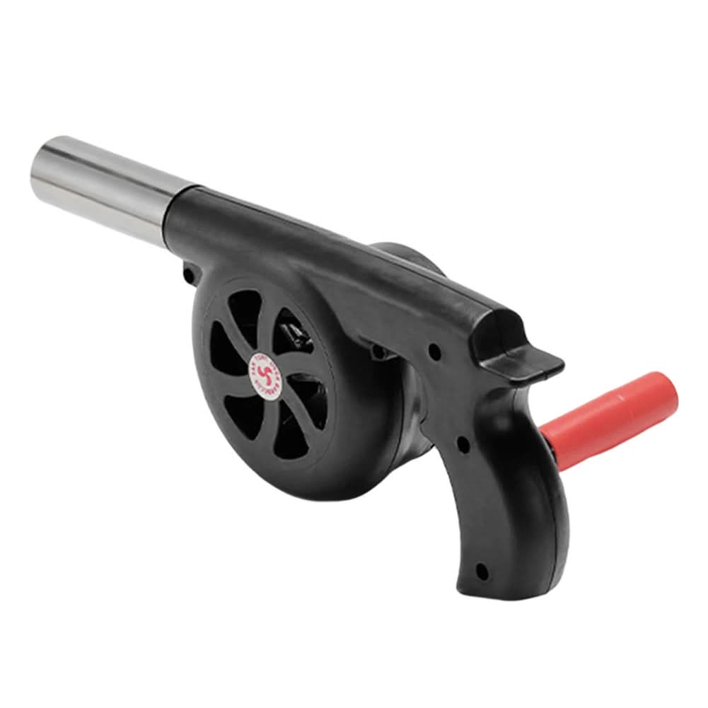 corlado | Tragbarer Handkurbel-Grillfan für einfaches Outdoor-Anheizen