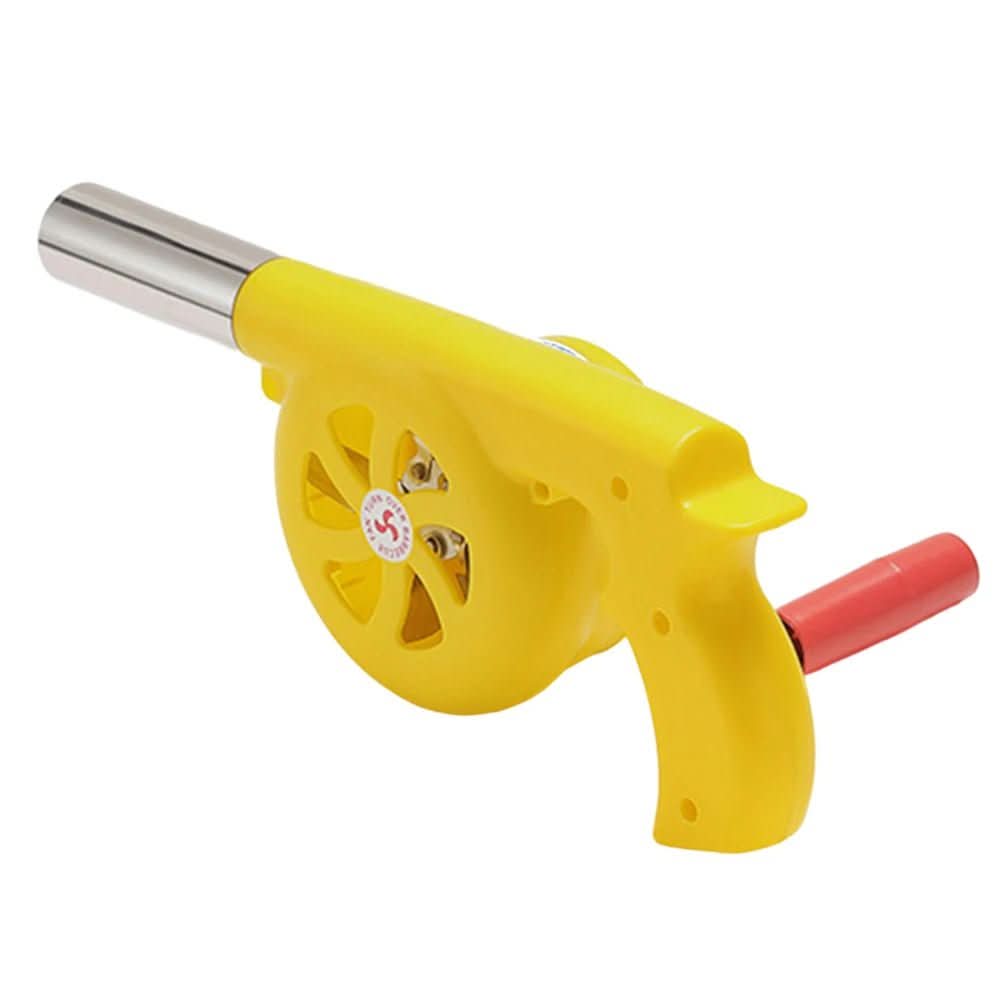 corlado | Tragbarer Handkurbel-Grillfan für einfaches Outdoor-Anheizen