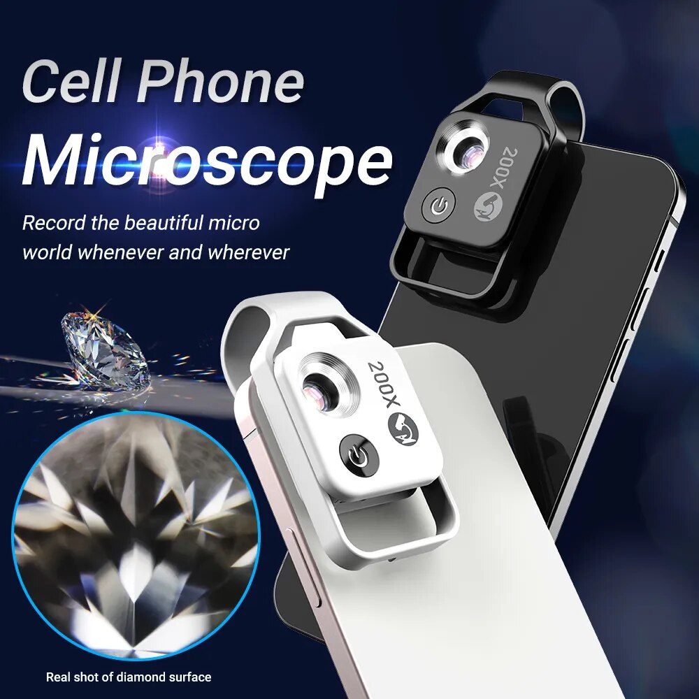 corlado | Tragbares Mobiles LED-Mikroskop-Objektiv