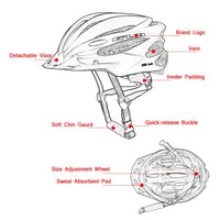 corlado | Fahrradhelm mit Goggles