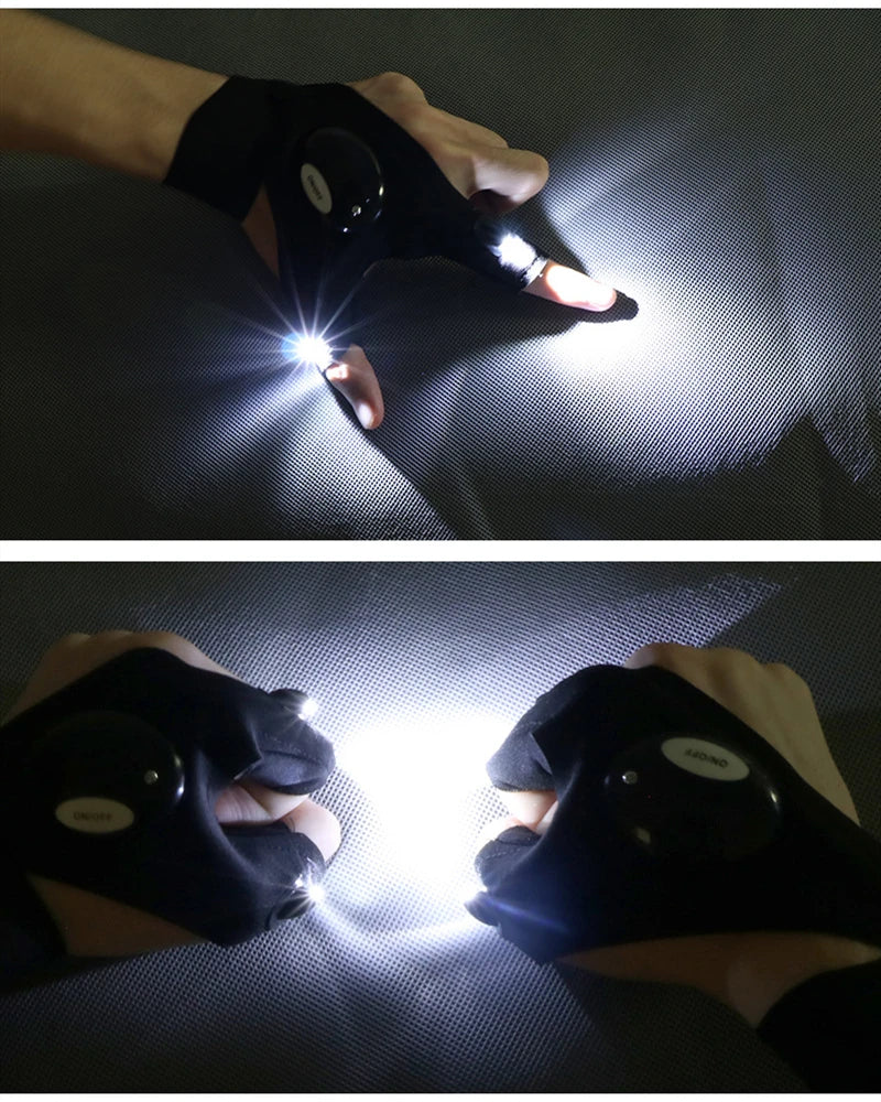 corlado | LED Taschenlampenhandschuhe